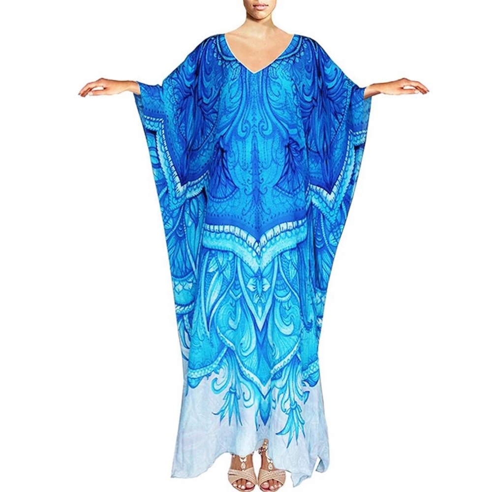 Kaftan long dress, cover up.